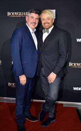 Musiker Paul Reeves , l-r, und Ross Antony kommt zur Premiere und Tourneestart des Musicals BODYGUARD in den Musical Dome am 24.10.2019 in Köln