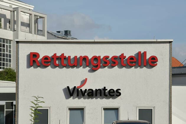 Rettungsstelle, Vivantes Auguste-Viktoria-Klinikum, Rubensstraße, Schöneberg, Berlin, Deutschland