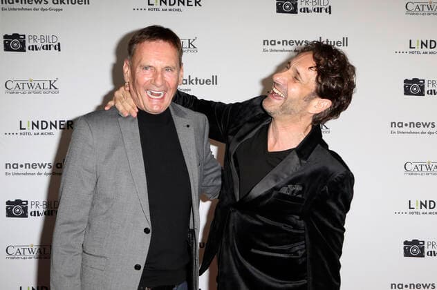Peter Illmann und Falk-Willy Wild beim PR-Bild Award 2019 im Resonanzraum. Hamburg, 24.10.2019