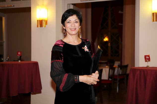 Bente Kahan bei der Verleihung des Internationalen Brückepreises der Europastadt Görlitz Zgorzelec an Bente Kahan im Theater Görlitz. Görlitz, 25.10.2019