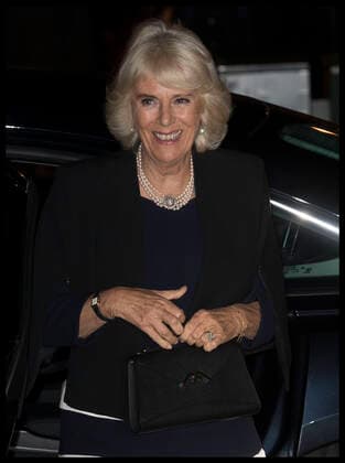 . 28 10 2019. London, United Kingdom. The Duchess of Cornwall arriving at the Riding A Dream premiere in London.  xStephenxLockx xi-Imagesx IIM-20320-0010