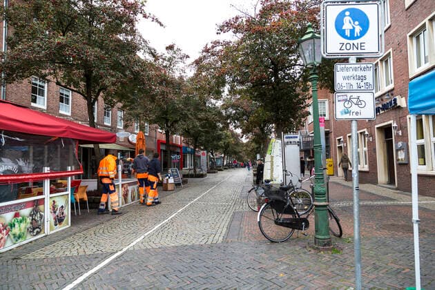 Große Straße (Fußgängerzone) in Emden (Niedersachsen)