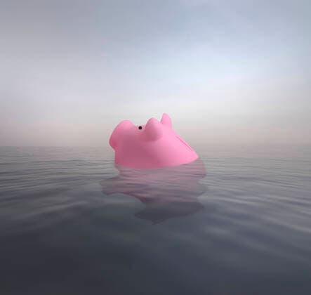 Sparschwein versinkt im Wasser Copyright: xGaryxWatersx 11591869