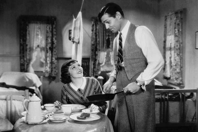 OSCARS. Beste Hauptdarstellerin. Preisträgerinnen 1931-1940 OSCARS. Bester Hauptdarsteller. Preisträger 1931-1940 Claudette Colbert, Clark Gable Characters: Ellie Andrews,Peter Warne Film: It Happened One Night (1934) Director: Frank Capra 22 February 1934  Copyright: MaryxEvansxAFxArchive 12027823 editorial use only