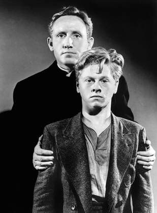 OSCARS. Bester Hauptdarsteller. Preisträger 1931-1940 Mickey Rooney & Spencer Tracy Characters: Whitey Marsh, Father Flanagan Film: Boys Town (1938) Director: Norman Taurog 08 September 1938  Copyright: MaryxEvansxAFxArchive 12028543 editorial use only