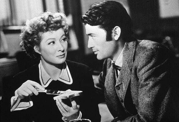 Greer Garson & Gregory Peck Characters: Mary Rafferty & Paul Scott Film: The Valley Of Decision (1949) Director: Tay Garnett 03 May 1945  Copyright: MaryxEvansxAFxArchive 12031974 editorial use only