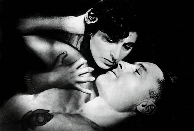 OSCARS. Beste Hauptdarstellerin. Preisträgerinnen 1951-1960 Anna Magnani & Burt Lancaster Characters: Serafina Delle Rose & Alvaro Mangiacavallo Film: The Rose Tattoo (1951) Director: Daniel Mann 12 December 1955  Copyright: MaryxEvansxAFxArchive 12071511 editorial use only