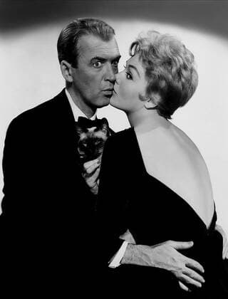 James Stewart & Kim Novak Characters: Shepherd Shep Henderson & Gillian Gil Holroyd Film: Bell Book And Candle (USA 1958) Director: Richard Quine 11 November 1958  Copyright: MaryxEvansxAFxArchive 12071628 editorial use only