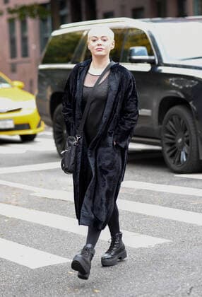 October 30, 2019, New York, New York, United States: Actress Rose McGowan walks in Tribeca on October 30 2019 in New York City New York United States Copyright: xKristinxCallahanx