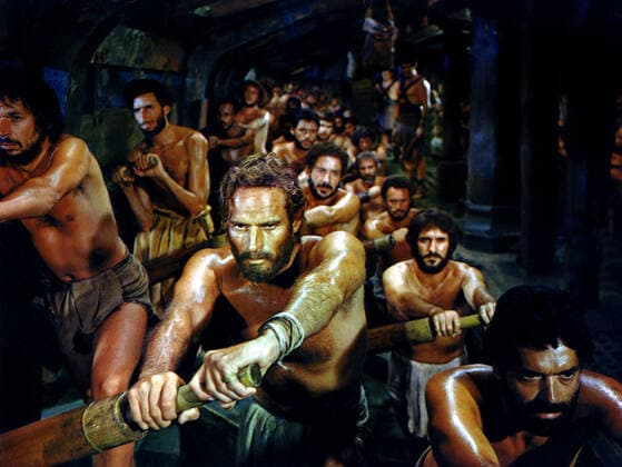Charlton Heston Characters: Judah Ben-Hur Film: Ben-Hur; Ben Hur (USA 1959) Director: William Wyler 18 November 1959  Copyright: MaryxEvansxAFxArchive 12078880 editorial use only