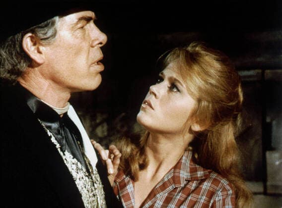 OSCARS. Bester Hauptdarsteller. Preisträger 1961-1970 Lee Marvin & Jane Fonda Characters: Kid Shelleen & Catherine Cat Ballou Film: Cat Ballou (1965) Director: Elliot Silverstein 24 June 1965  Copyright: MaryxEvansxAFxArchive 12083396 editorial use only