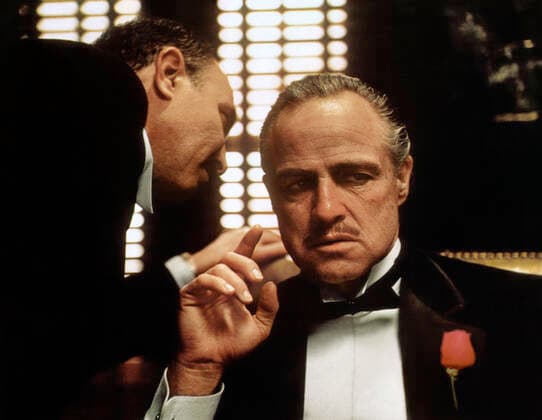 Marlon Brando Characters: Don Vito Corleone Film: The Godfather (USA 1972) Literaturverfilmung (Based On The Book By Mario Puzo) Director: Francis Ford Coppola 14 March 1972 Der Pate (The Godfather, USA 1972, Regie: Francis Ford Coppola) Salvatore Corsitto, Marlon Brando ------- WICHTIG: Nutzung nur bei Filmtitelnennung und oder in Zusammenhang mit Berichterstattung ??ber diesen Film --- IMPORTANT: To be used solely for coverage of this specific motion picture tv programme  Copyright: ParamountxPicturesxAFxArchivexMaryxEvans 12450262 editorial use only