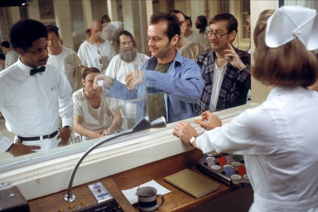 OSCARS. Bester Hauptdarsteller. Preisträger 1971-1980 Nathan George, Jack Nicholson & William Redfield Characters: Washington, R.P. McMurphy, Dale Harding Film: One Flew Over The Cuckoo S Nest (USA 1975) Director: Milos Forman 19 November 1975  Copyright: UnitedxArtistsxAFxArchivexMaryxEvans 12453464 editorial use only