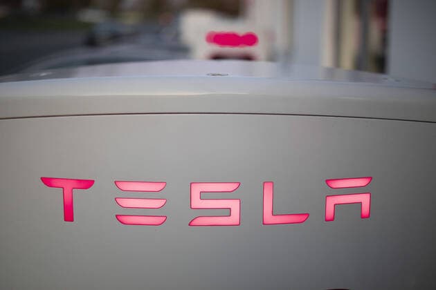 Ladestation von dem Automobilhersteller Tesla in Berlin. 31.10.2019. Berlin Deutschland