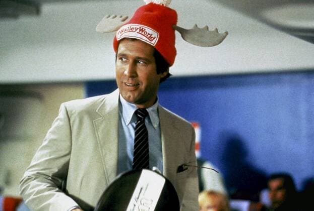 Chevy Chase Characters: Clark Griswold Film: National Lampoon S Vacation; American Vacation (USA 1983) Director: Harold Ramis 29 July 1983  Copyright: MaryxEvansxAFxArchivexWarnerxBros. 12461333 editorial use only