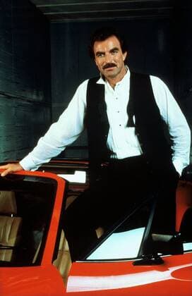 Tom Selleck Television: Magnum, P.I. (TV-Serie) Usa 1980-1988, Ferrari 308 Gts 11 December 1980  Copyright: MaryxEvansxAFxArchivexUniversalxTelevision 12465518 editorial use only