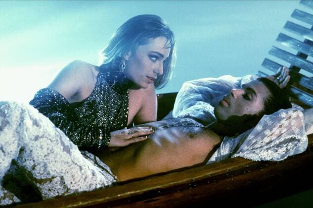 Kristin Scott Thomas & Prince Characters: Mary Sharon & Christopher Tracy Film: Under The Cherry Moon (USA 1986) Prince Rogers Nelson Director: Prince Rogers Nelson 02 July 1986  Copyright: MaryxEvansxAFxArchivexWarnerxBros. 12465630 editorial use only