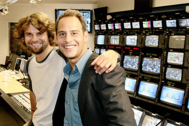 Hans Weingartner & Moritz Bleibtreu Film: Reclaim Your Brain; Free Rainer - Dein Fernseher Lügt (DE A 2007) Director: Hans Weingartner 11 September 2007 Free Rainer by Hans Weingartner Photo (c) Amélie Losier  Copyright: MaryxEvansxAFxArchivexKinowelt 12654498 editorial use only