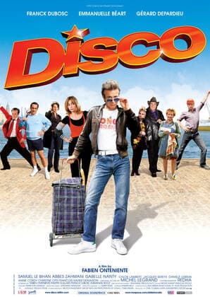 Emmanuelle Beart, Franck Dubosc & Gerard Depardieu Poster Characters: France, Didier Travolta, Jean-Francois Film: Disco (2008) Director: Fabien Onteniente 02 April 2008  Copyright: MaryxEvansxAFxArchivexStudioxCanal 12654846 editorial use only