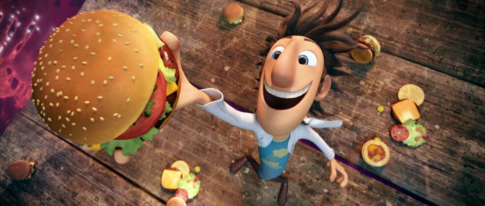 Flint Lockwood Characters: Flint Lockwood Film: Cloudy With A Chance Of Meatballs (USA 2008) Director: Phil Lord & Chris Miller 18 September 2009  Copyright: MaryxEvansxAFxArchivexSonyxPictures 12679149 editorial use only