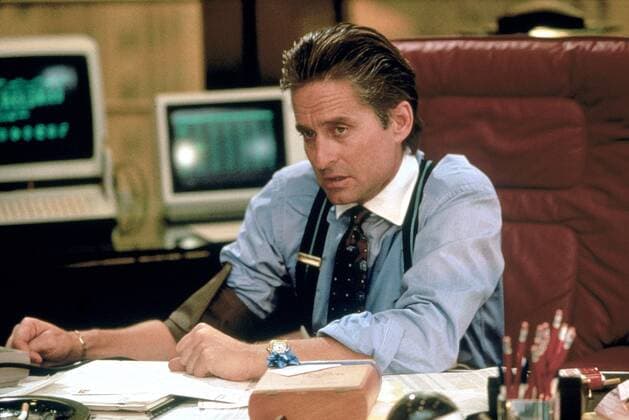 OSCARS. Bester Hauptdarsteller. Preisträger 1981-1990 Michael Douglas Characters: Gordon Gekko Film: Wall Street (USA 1987) Director: Oliver Stone 11 December 1987 Wall Street Michael Douglas ?® 20th Century Fox  Copyright: MaryxEvansxAFxArchivex20thxCenturyxFox 12476106 editorial use only