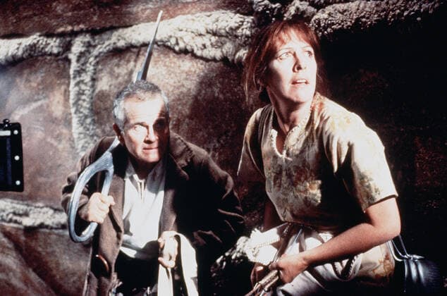 Ian Holm & Penelope Wilton Characters: Pod & Homily Film: The Borowers (1992) Director: John Henderson 08 November 1992  Copyright: MaryxEvansxAFxArchivexBbc 12550107 editorial use only