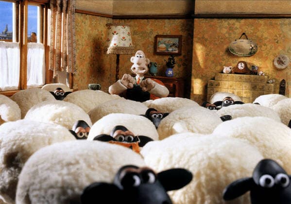 Wallace & Sheep Characters: Wallace & Film: A Close Shave; Wallace & Gromit: A Close Shave (UK 1995) Director: Nick Park 24 December 1995  Copyright: MaryxEvansxAFxArchivexAardman 12564063 editorial use only