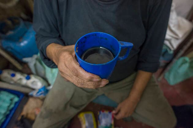 IMAGO Creative: Gesellschaft, Armut Poor man at home in a tenement of central Sao Paulo Brazil, State of Sao Paulo, Sao Paulo ,editorial use only CR_XWAO190924L-205611-01