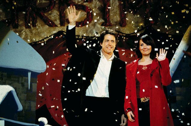 Hugh Grant & Martine Mccutcheon Characters: The Prime Minister & Natalie Film: Love Actually (USA UK FR 2003) Director: Richard Curtis 07 September 2003  Copyright: MaryxEvansxAFxArchivexWorkingxTitle 12612931 editorial use only