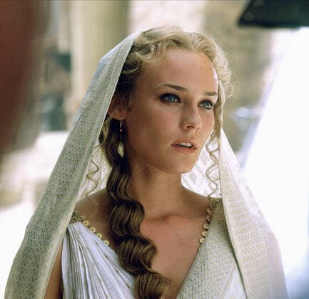 Diane Kruger Characters: Helen Film: Troy (USA UK MLT 2004) Director: Wolfgang Petersen 09 May 2004  Copyright: MaryxEvansxAFxArchivexWarnerxBros. 12636124 editorial use only