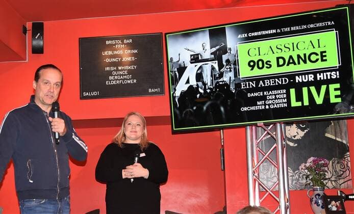 6.11.2019 Frankfurt am Main, BristolBar Komponist Alex Christensen stellt sein Musk-Projekt Classical 90s Dance 3 vor
