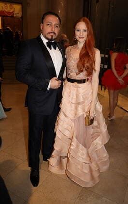 Entertainment Bilder des Tages Vienna Award for Fashion & Lifestyle 2019 Wien, Weltmuseum, 06. 11. 2019 Barbara MEIER mit Mann Klemens HALLMANN