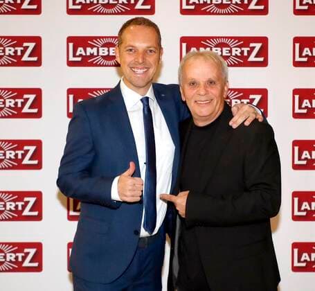 Norman Graeter, Andy Moor bei der Praesentation Lambertz Fine Art-Kalender 2020 African Moods in der Botschaft von Suedafrika in Berlin.