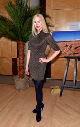 Ariane Sommer bei der Praesentation Lambertz Fine Art-Kalender 2020 African Moods in der Botschaft von Suedafrika in Berlin.