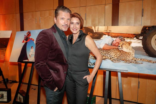 Hardy Krueger jr., Alice Krueger bei der Praesentation Lambertz Fine Art-Kalender 2020 African Moods in der Botschaft von Suedafrika in Berlin.