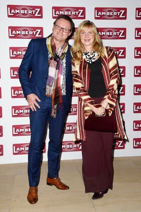 Nanna Kuckuck mit Ehemann Dirk Ullmann bei der Vernissage von African Moods zur Präsentation vom Lambertz Fine Art-Kalender 2020 in der Südafrikanischen Botschaft. Berlin, 06.11.2019