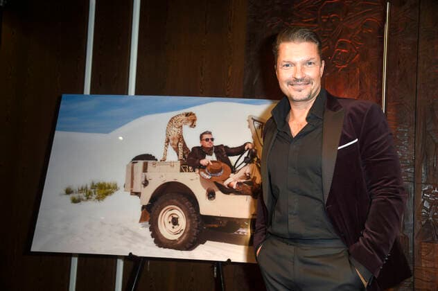 Hardy Krüger jr. bei der Vernissage von African Moods zur Präsentation vom Lambertz Fine Art-Kalender 2020 in der Südafrikanischen Botschaft. Berlin, 06.11.2019