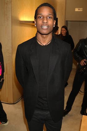 NEW YORK, NY - NOVEMBER 6, 2019 A$AP Rocky attends the Kanye West Follow God music video presentation at the Burberry Store, November 6, 2019 in New York City. Photo Copyright: xWalikxGoshornx