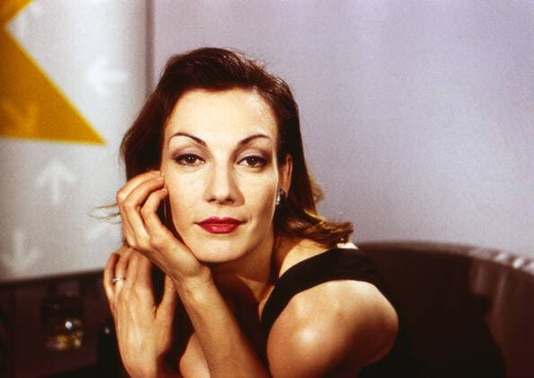 Ute Lemper, deutsche Musicaldarstellerin, Chansonsängerin und Schauspielerin, Deutschland 1993. German musical actress and chanson singer Ute Lemper, Germany 1993. Copyright: KPA Nur redaktionelle Nutzung. Editorial usage only. UnitedArchives55003260 !ACHTUNG AUFNAHMEDATUM GESCHÄTZT!