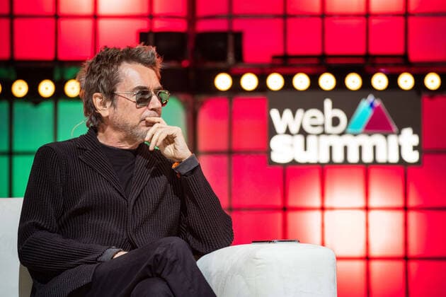 November 7, 2019, Lisbon, Portugal: Musician, Jean-Michel Jarre speaks during the annual Web Summit technology conference in Lisbon. Lisbon Portugal - ZUMAs197 20191107_zaa_s197_093 Copyright: xHenriquexCasinhasx