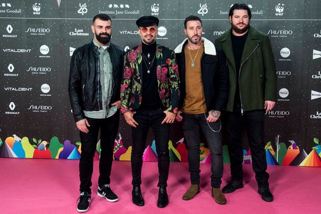 Efecto Pasillo bei der Verleihung der LOS40 Music Awards 2019 im WiZink Center. Madrid, 08.11.2019 Efecto Pasillo
