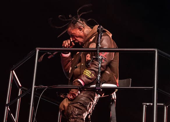 November 9, 2019, Houston, TX, USA: HOUSTON, TEXAS - NOVEMBER 09: Travis Scott performs during the second annual Astroworld Festival at NRG Park on November 9, 2019 in Houston, Texas. Photo: Trish Badger imageSPACE Houston USA - ZUMAs181 20191109_zea_s181_200 Copyright: xImagespacex
