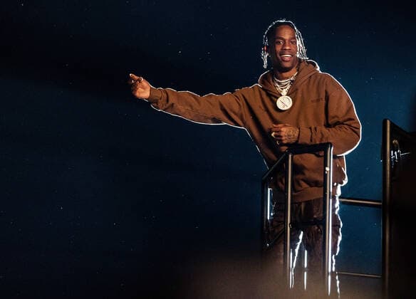 November 9, 2019, Houston, TX, USA: HOUSTON, TEXAS - NOVEMBER 09: Travis Scott performs during the second annual Astroworld Festival at NRG Park on November 9, 2019 in Houston, Texas. Photo: Trish Badger imageSPACE Houston USA - ZUMAs181 20191109_zea_s181_203 Copyright: xImagespacex