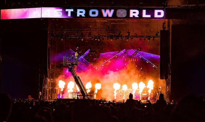 November 9, 2019, Houston, TX, USA: HOUSTON, TEXAS - NOVEMBER 09: Travis Scott performs during the second annual Astroworld Festival at NRG Park on November 9, 2019 in Houston, Texas. Photo: Trish Badger imageSPACE Houston USA - ZUMAs181 20191109_zea_s181_209 Copyright: xImagespacex