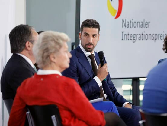 Sami Khedira, Fußballspieler, Deutschland, Berlin, Bundeskanzleramt, Teilnahme der BK’in an der Veranstaltung zur Verleihung des Nationalen Integrationspreises, 11.11.2019