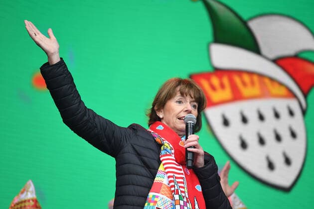 Köln, Karneval 11.11. Kölner Karneval, Sessionsbeginn, Sessionseröffnung, Henriette Reker,Oberbürgermeisterin Stadt Köln Köln-Heumarkt, Foto Gladys Chai von der Laage