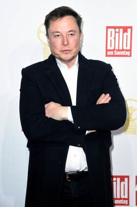 Elon Musk bei der 43. Verleihung des Goldenen Lenkrads 2019 im Axel-Springer-Haus. Berlin, 12.11.2019