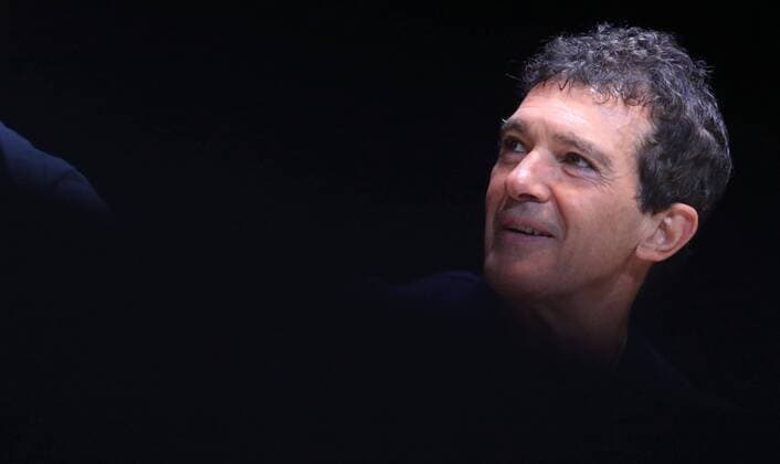 November 12, 2019 12 November 2019 Malaga The actor and businessman Antonio Banderas invites the press to see his musical A Chorus line at the Soho Caixabank Theatre in Malaga where at the end he shared a meeting Dialogo with the media 48 hours after the official inauguration of the Theatre that Banderas himself has transformed for the city of Malaga as a personal project Cordon Press  FOTOSxLORENZOxCARNERO CORDONPRESS