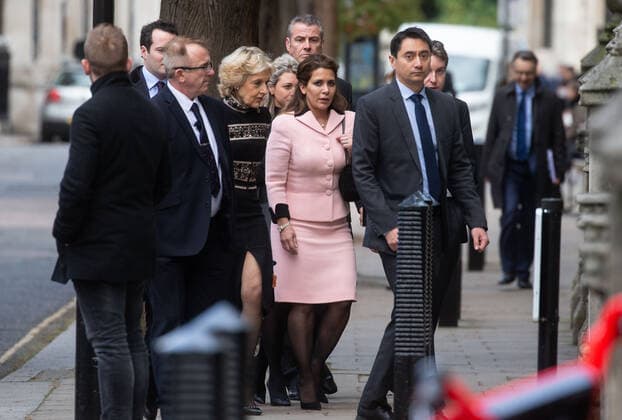 Bilder des Jahres 2019, Entertainment 11 November Entertainment Themen der Woche KW46 . 13 11 2019. London, United Kingdom. Princess Haya at the High Court. Princess Haya Court case. Legal battle between between the ruler of Dubai, Sheik Mohammed bin Rashid Al Maktoum and Princess Haya Bint Al Hussein being heard in the Family division of the High Court. Princess Haya is trying to win custody of her children.  xMarkxThomasx xi-Imagesx IIM-20403-0033