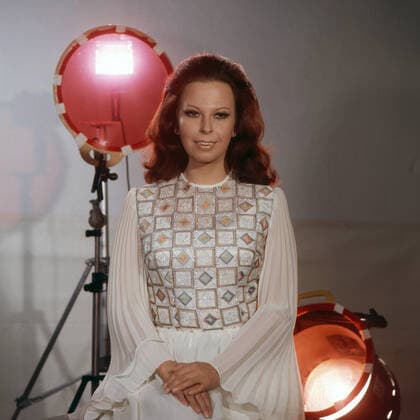 Sylvia Geszty, unagrisch deutsche Opernsängerin, Deutschland ca. 1977. Hungarian German opera singer Sylvia Geszty, Germany ca. 1977. Nur redaktionelle Nutzung. Editorial usage only. Copyright: ArthurxGrimm UnitedArchives82000915